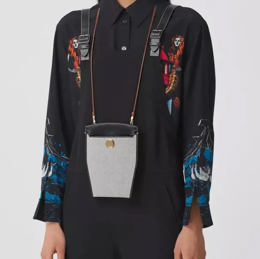 Túi Burberry Mini Society Phone 'Black' 80407891 — ảnh 2
