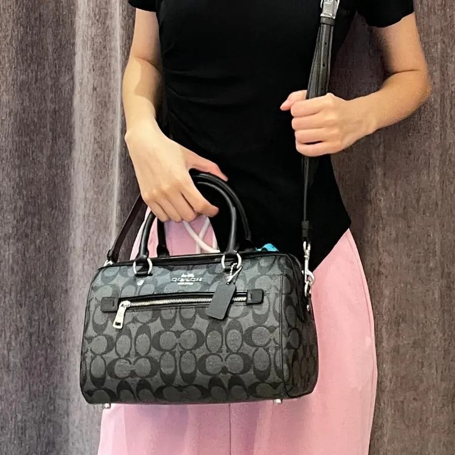 Túi Coach Rowan 27 'Black' 83607-SVTSQ — ảnh 3