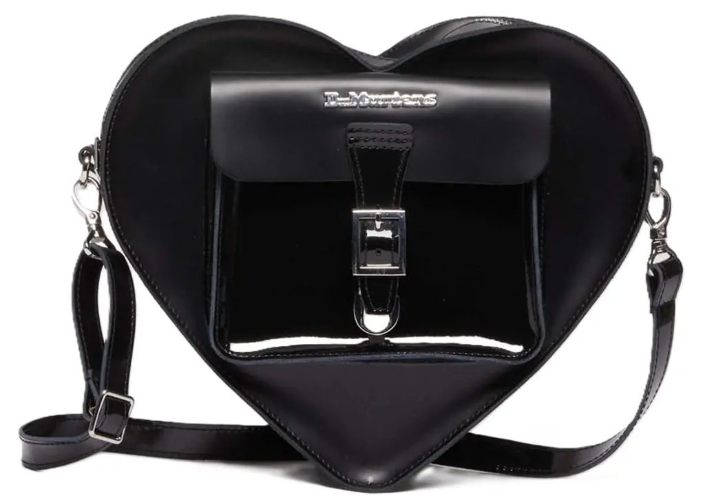 Balo Dr.Martens Leather Heart Shaped Bag 'Black' AC807033