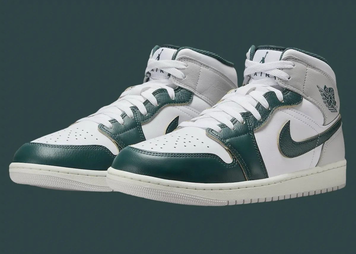 Giày Nike Air Jordan 1 Mid SE 'Oxidized Green' FQ7720-103 — ảnh 5