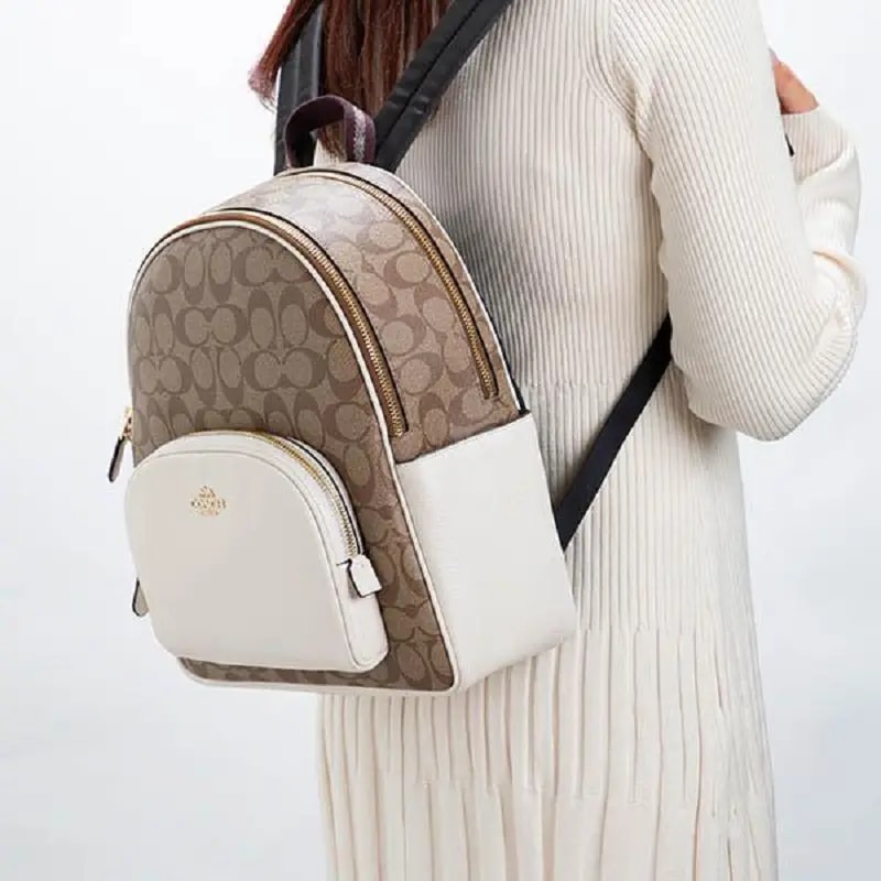 Balo Coach Outlet 'Beige White' 5671-IMDJ8 — ảnh 4