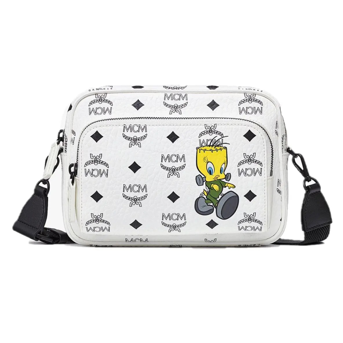 Túi MCM Aren Crossbody x Looney Tunes 'White' MMRDSTA07WT001