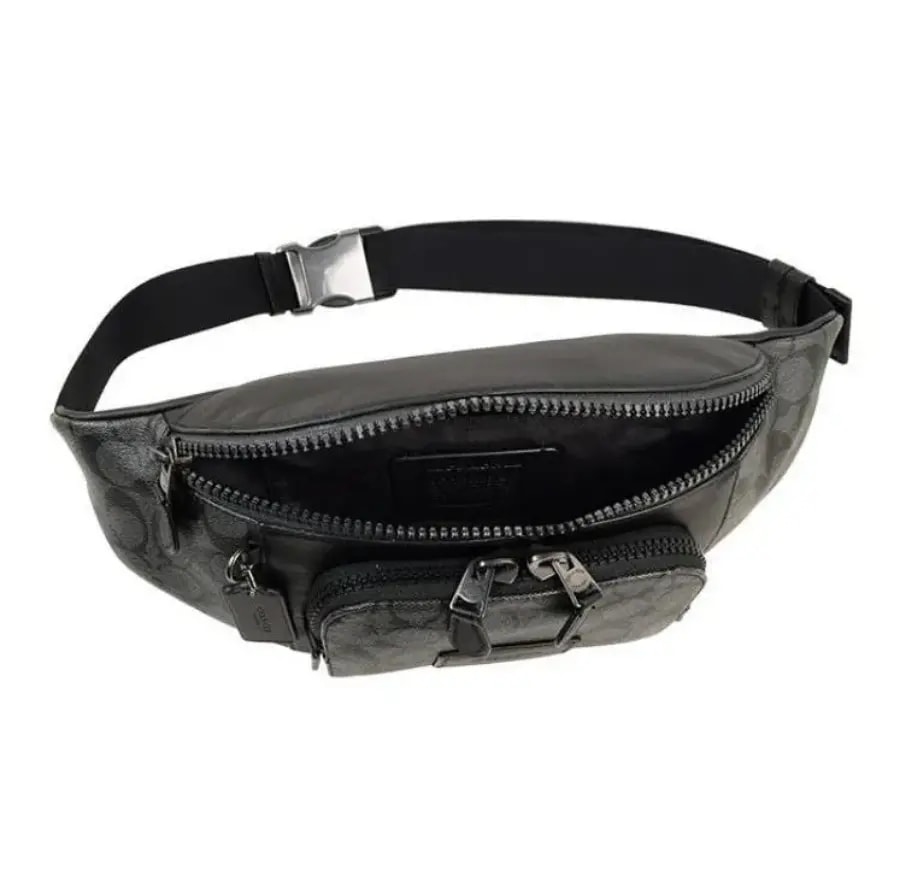 Túi Coach Track Belt 'Black' C3765-QBMI5 — ảnh 3