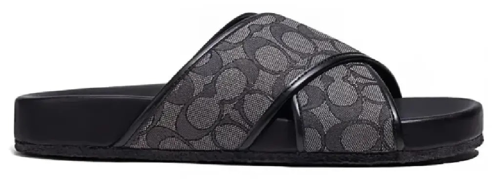 Dép Coach Signature Sandals 'Black' CA158-CQBK — kich-thuoc: 40