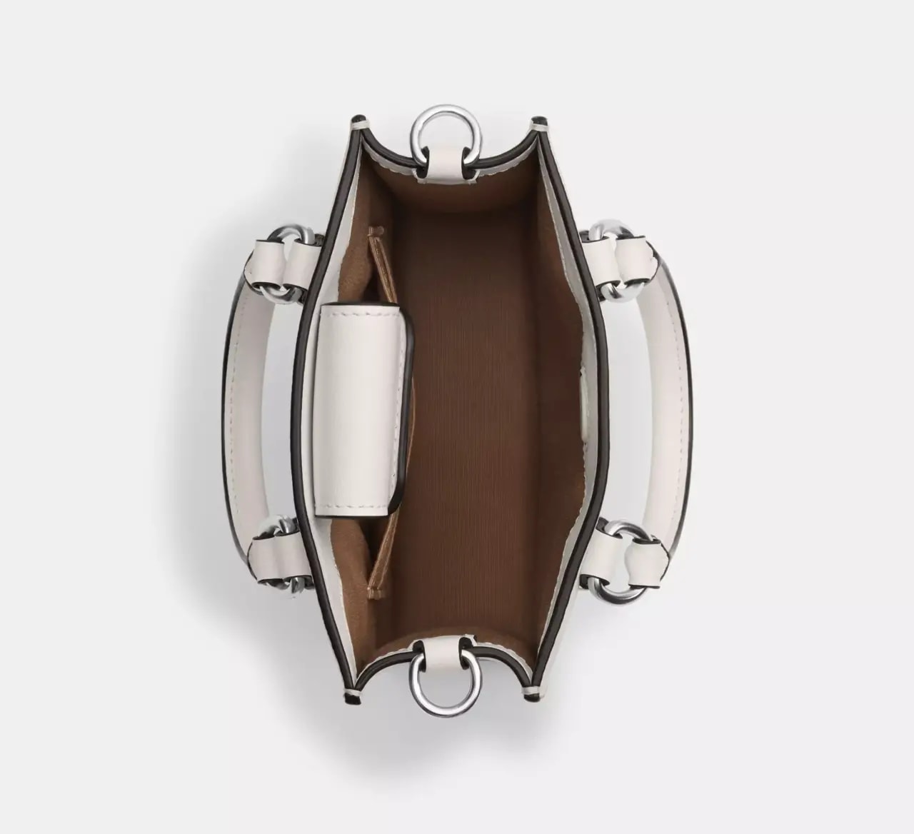 Túi Coach North South Mini Tote In Signature Canvas 'White' CP011-SVVS5 — ảnh 5