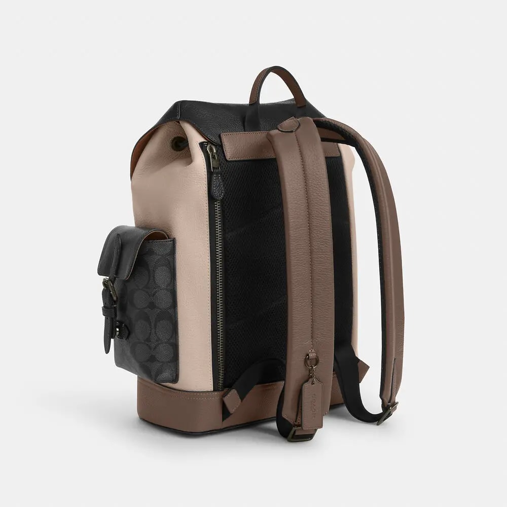 Balo Coach Hudson In Colorblock 'Steam' CR389-QBBK — ảnh 3