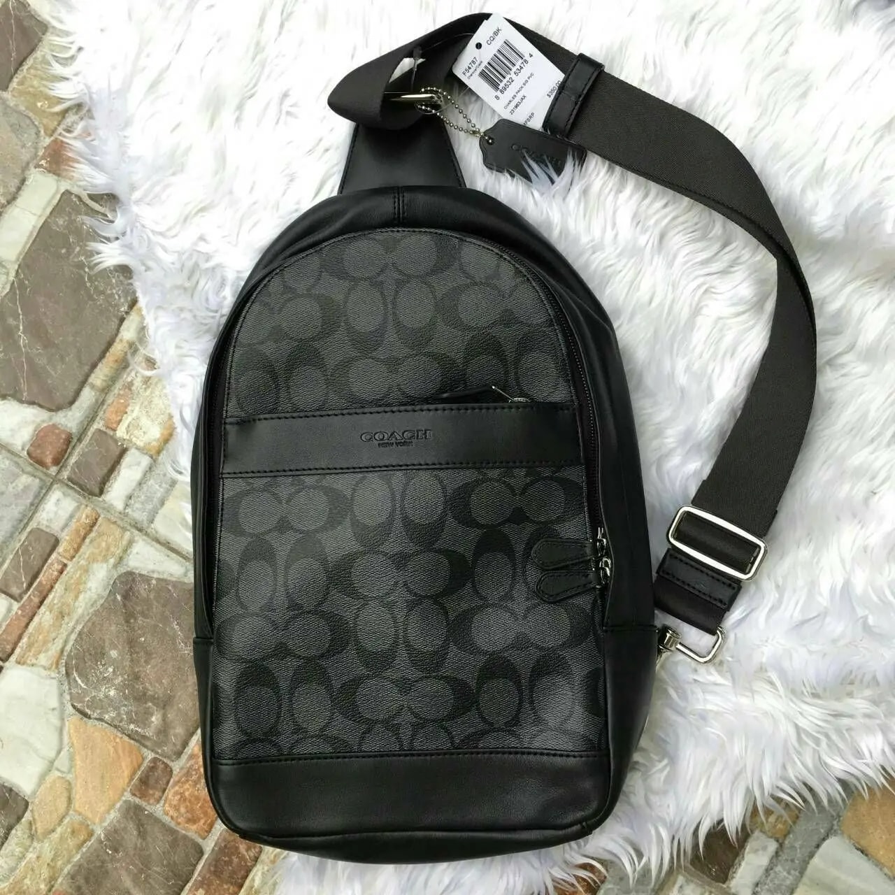 Túi Coach Charles Pack 'Black' F54787-CQBK — ảnh 3