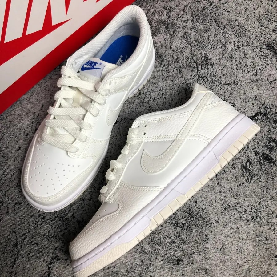 Giày Nike Dunk Low SE GS 'Sail Croc' FV7472-100 — ảnh 3
