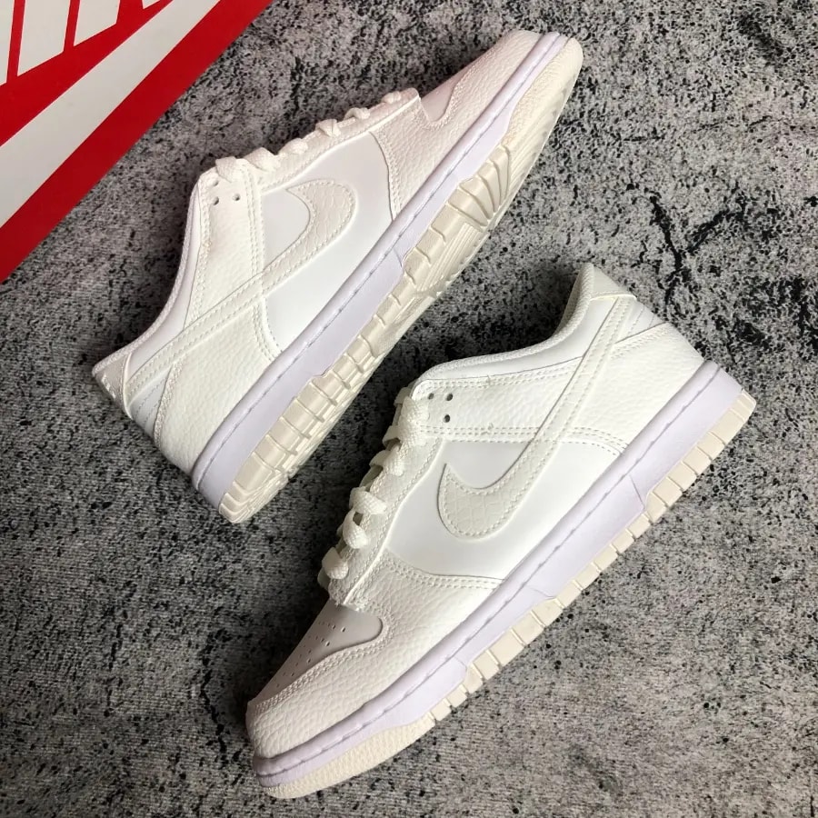 Giày Nike Dunk Low SE GS 'Sail Croc' FV7472-100 — ảnh 4