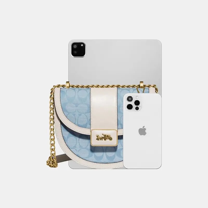 Túi Coach Small Handbag 'Blue' C4694-B4SUX — ảnh 3