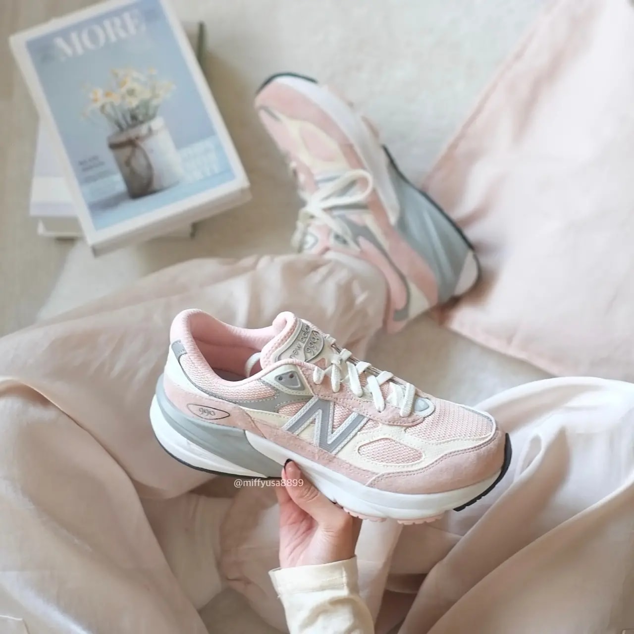 Giày New Balance FuelCell 990v6 'Pink Haze' GC990PK6 — ảnh 3