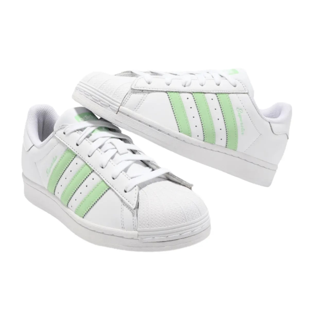 Giày Adidas Superstar 'White Green Spark' IE3005 — ảnh 2