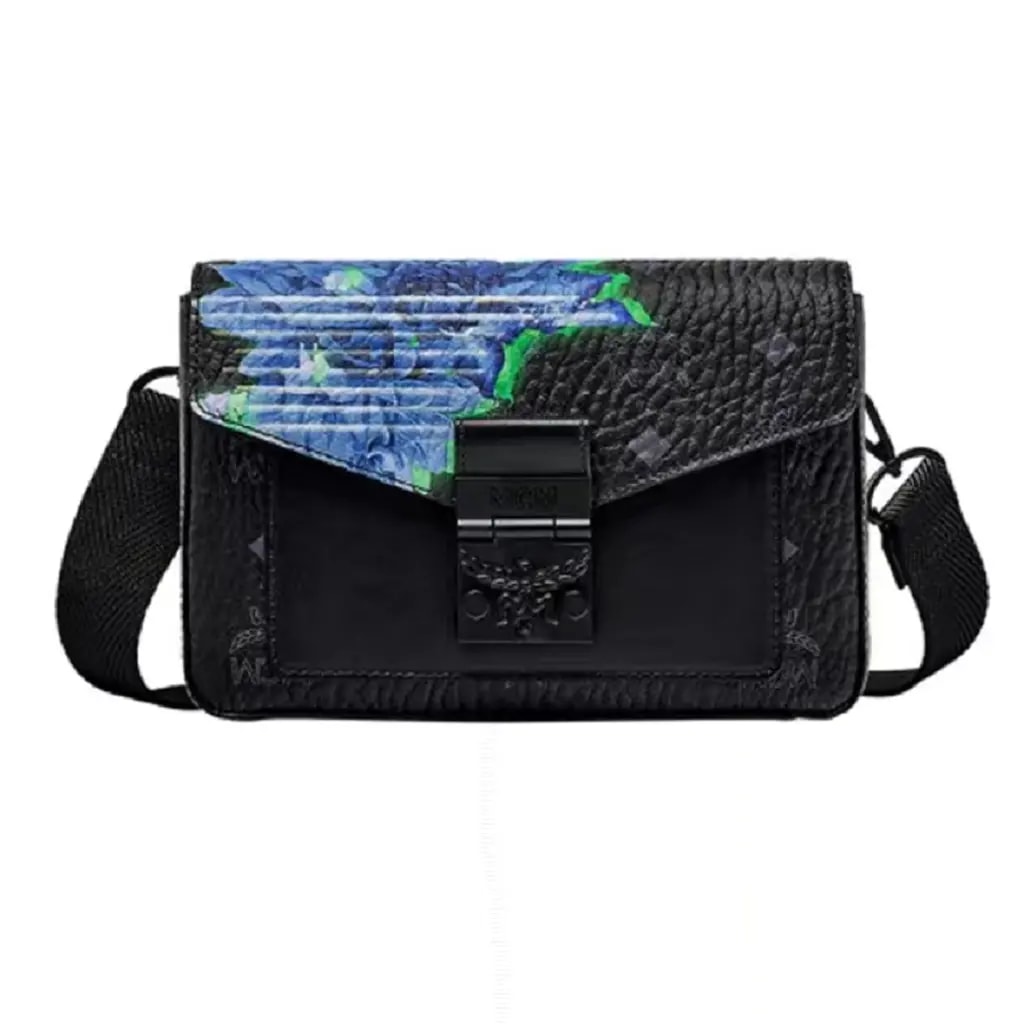 Túi MCM Floral Visetos Milllie Tech 'Black' MMRBSME02BK001