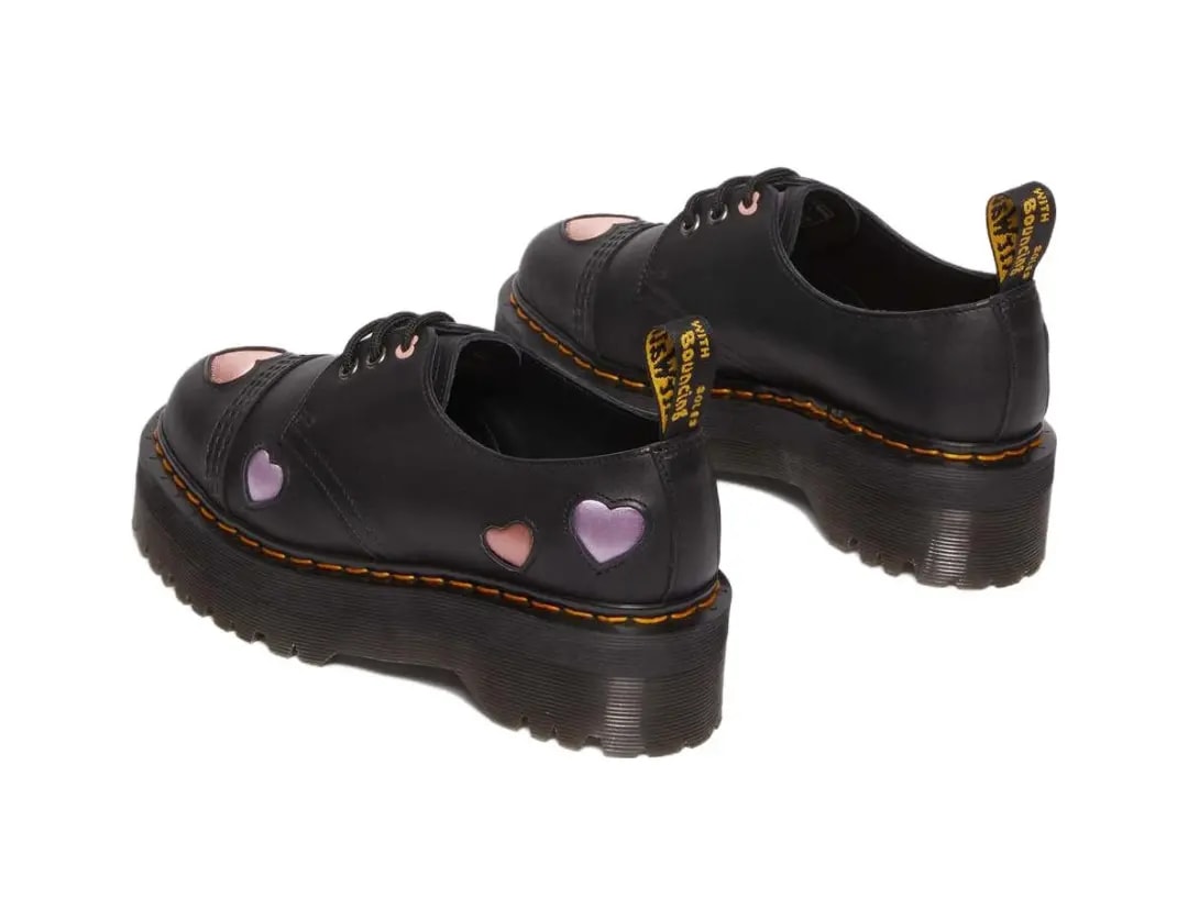 Giày Dr.Martens 1461 Leather Heart Platform 'Black' 30604001 — ảnh 3