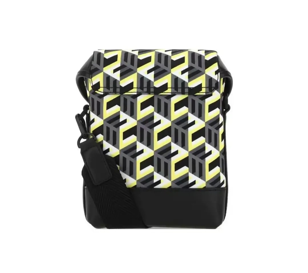 Túi MCM Cubic Logo Small Crossbody 'Black Yellow' MMRCSCK01YW001 — ảnh 3