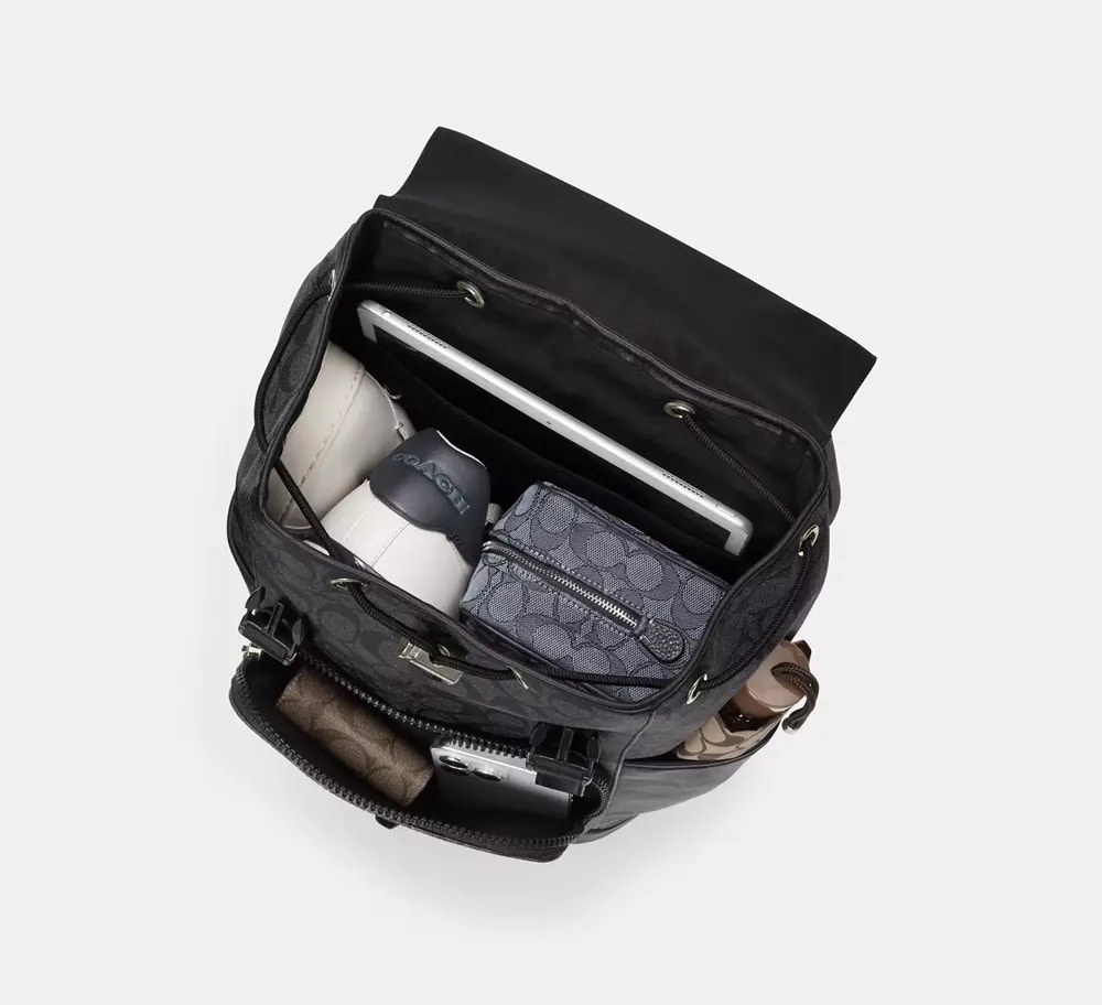 Balo Coach Track In Signature Canvas 'Black' C2712-QBVRE — ảnh 2