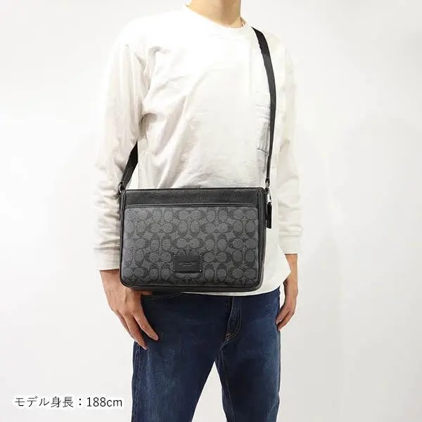 Túi Coach Shoulder Bag 'Black Grey' CH078-QBMI5 — ảnh 2