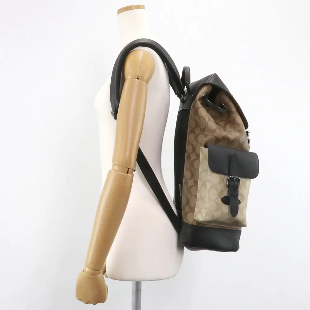 Balo Coach Hudson Backpack 'Black Brown' C6081-QBT5K — ảnh 2