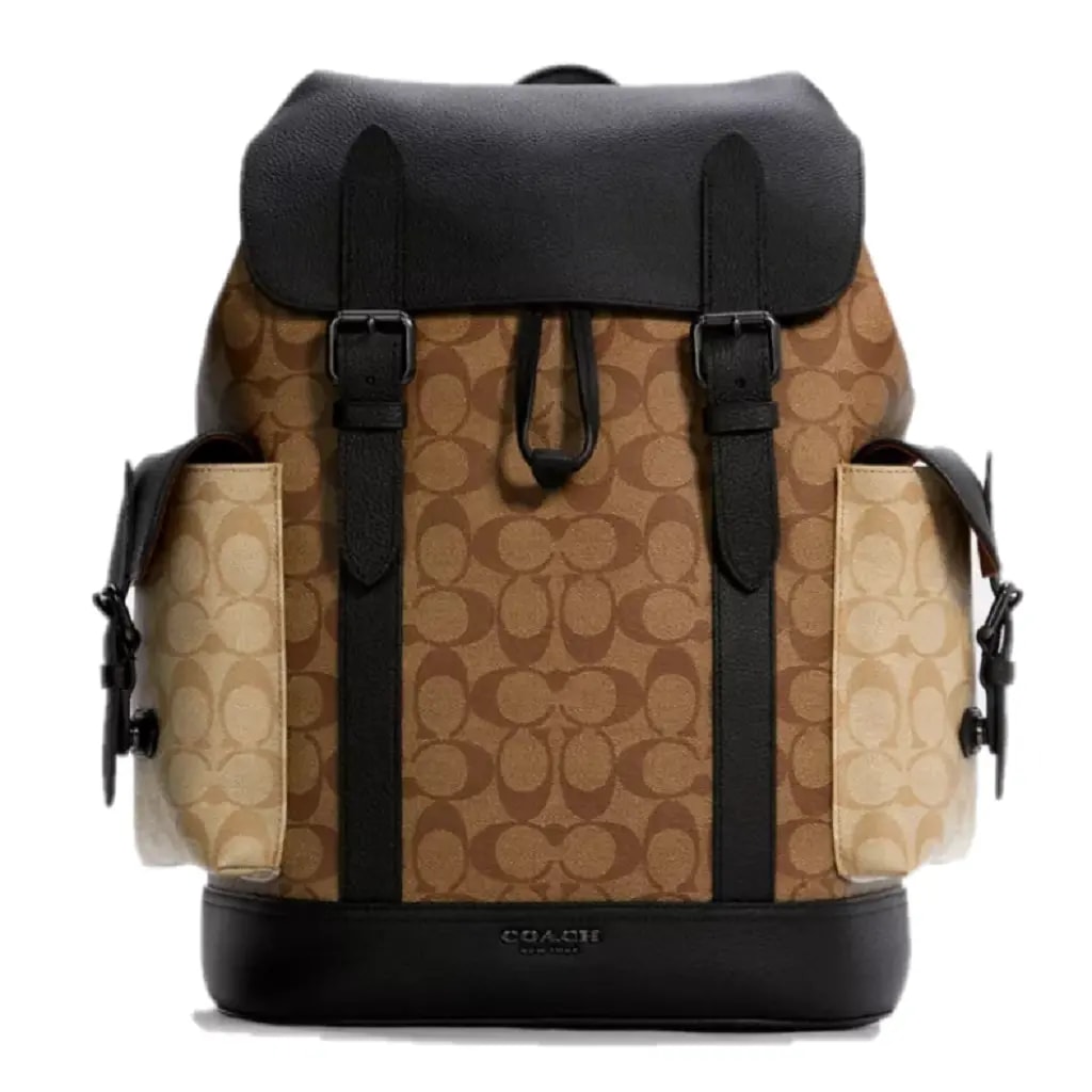Balo Coach Hudson Backpack 'Black Brown' C6081-QBT5K