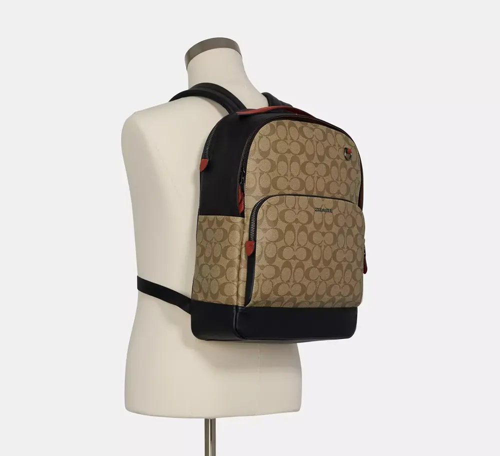 Balo Coach Graham In Colorblock 'Brown' C8178-QBTUI — ảnh 2