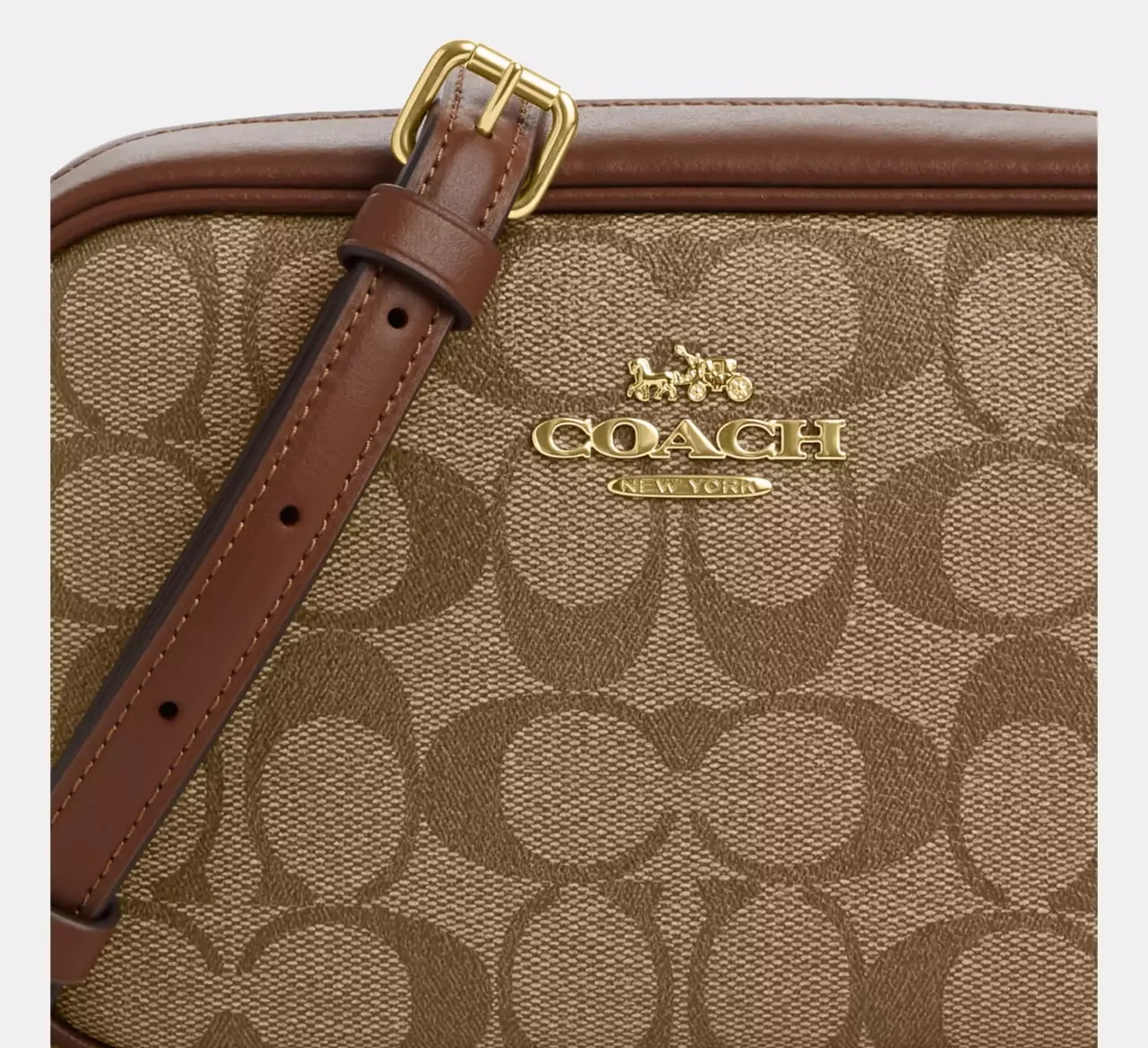 Túi Coach Jamie Signature Canvas 'Khaki Saddle' CQ874-IME74 — ảnh 2