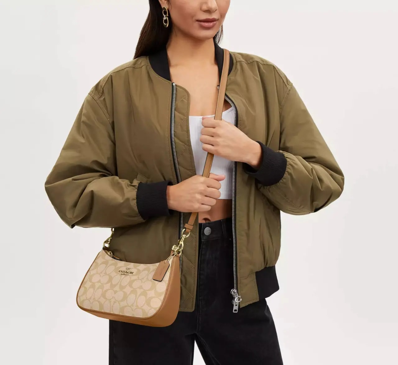 Túi Coach Teri Signature Canvas 'Beige' CA548-IMNLJ — ảnh 2
