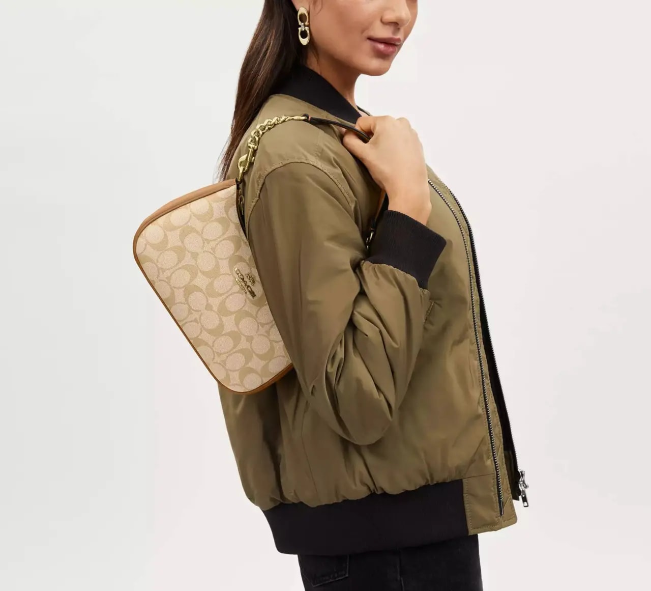 Túi Coach Teri Signature Canvas 'Beige' CA548-IMNLJ — ảnh 3