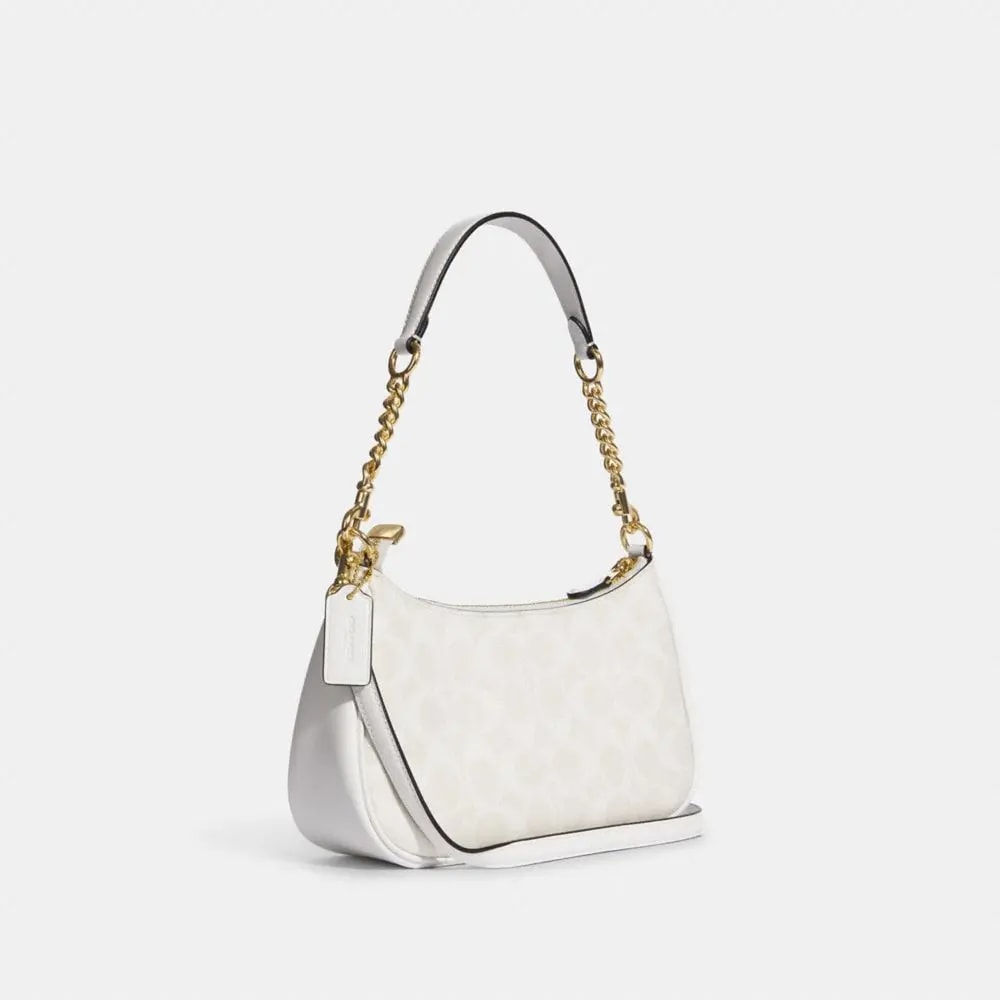 Túi Coach Terry Canvas Logo Shoulder Bag 'White' CA548-IMRFF — ảnh 4