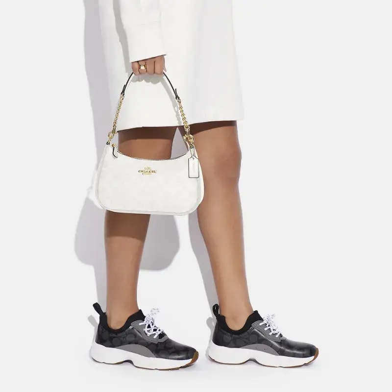 Túi Coach Terry Canvas Logo Shoulder Bag 'White' CA548-IMRFF — ảnh 2
