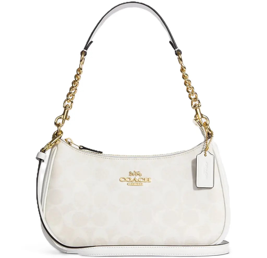 Túi Coach Terry Canvas Logo Shoulder Bag 'White' CA548-IMRFF