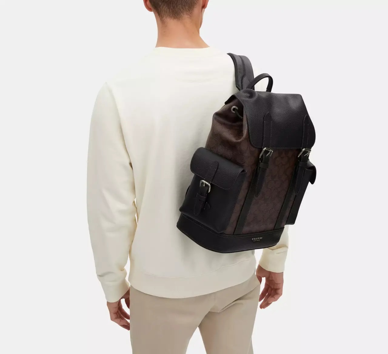 Balo Coach Hudson In Signature 'Black' CB839-QBMAH — ảnh 2
