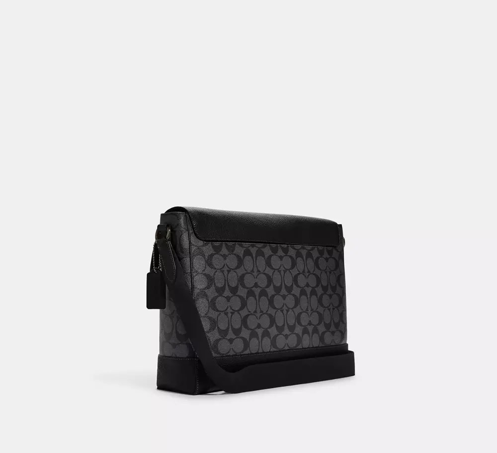Túi Coach Hudson Messenger Bag 'Black' CB842-QBMI5 — ảnh 3