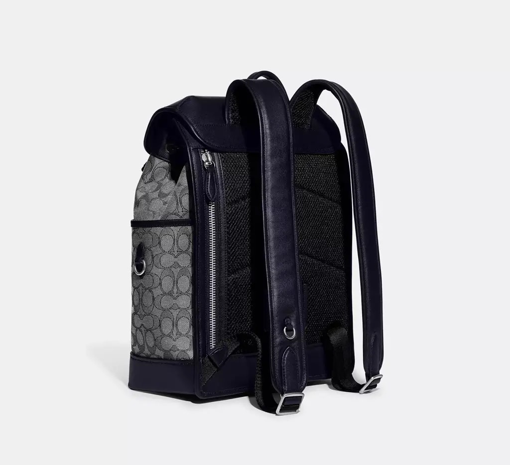 Balo Coach League Flap Jacquard 'Black' CC071-MI5 — ảnh 3