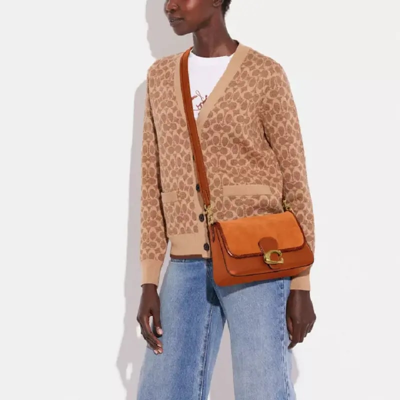 Túi Coach Soft Tabby Shoulder 'Brown' CI034-B4BAR — ảnh 2