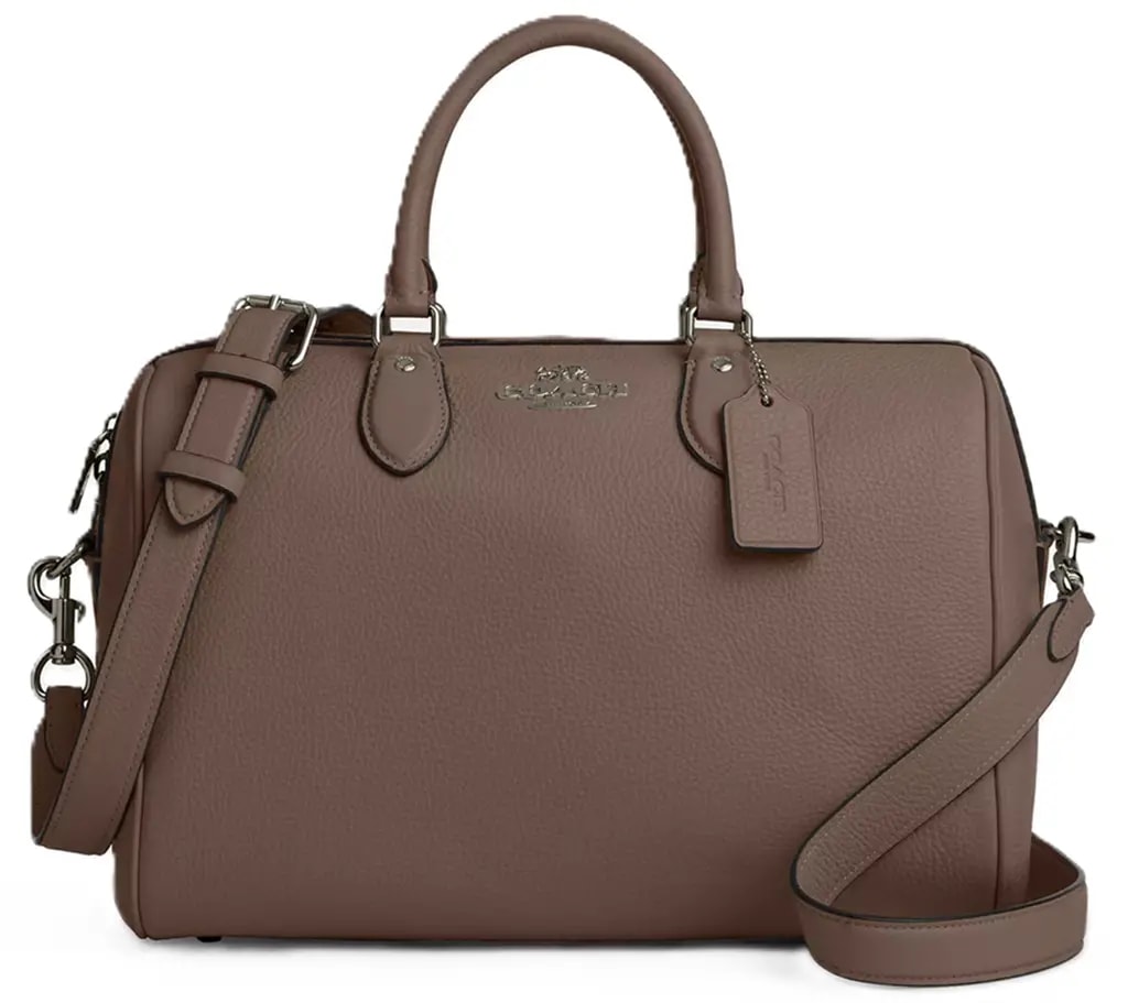 Túi Coach Rowan Large Satchel Bag 'Dark Stone' CV960-QBCBD