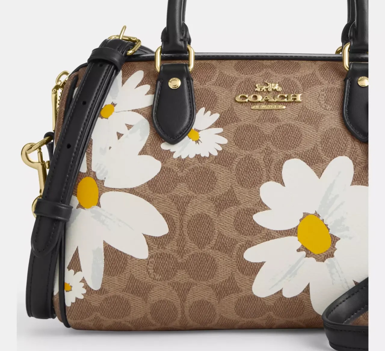 Túi Coach Rowan Satchel Canvas Floral Print 'Tan' CZ590-IMTAM — ảnh 3