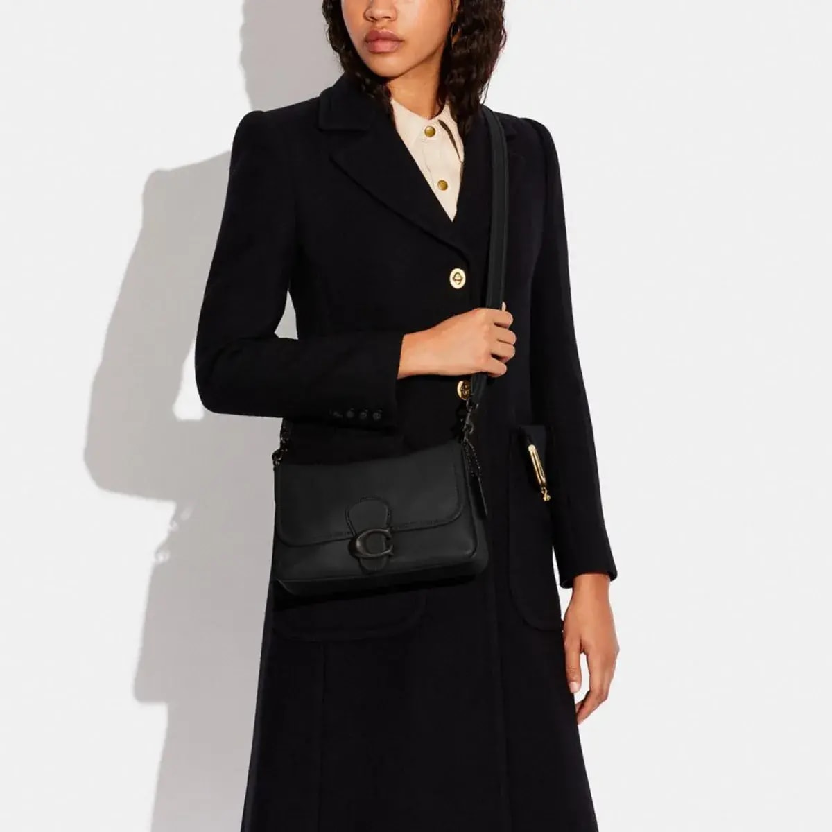 Túi Coach Soft Tabby Shoulder Bag 'Black' C4823-V5BLK — ảnh 4