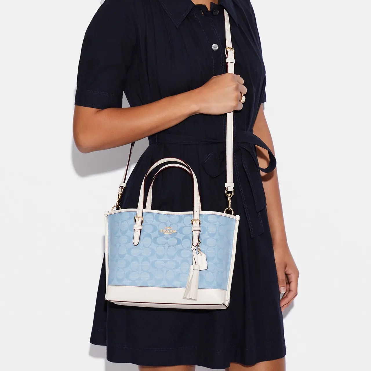 Túi Coach Mollie Tote 'Blue' CA142-IMUDY — ảnh 2