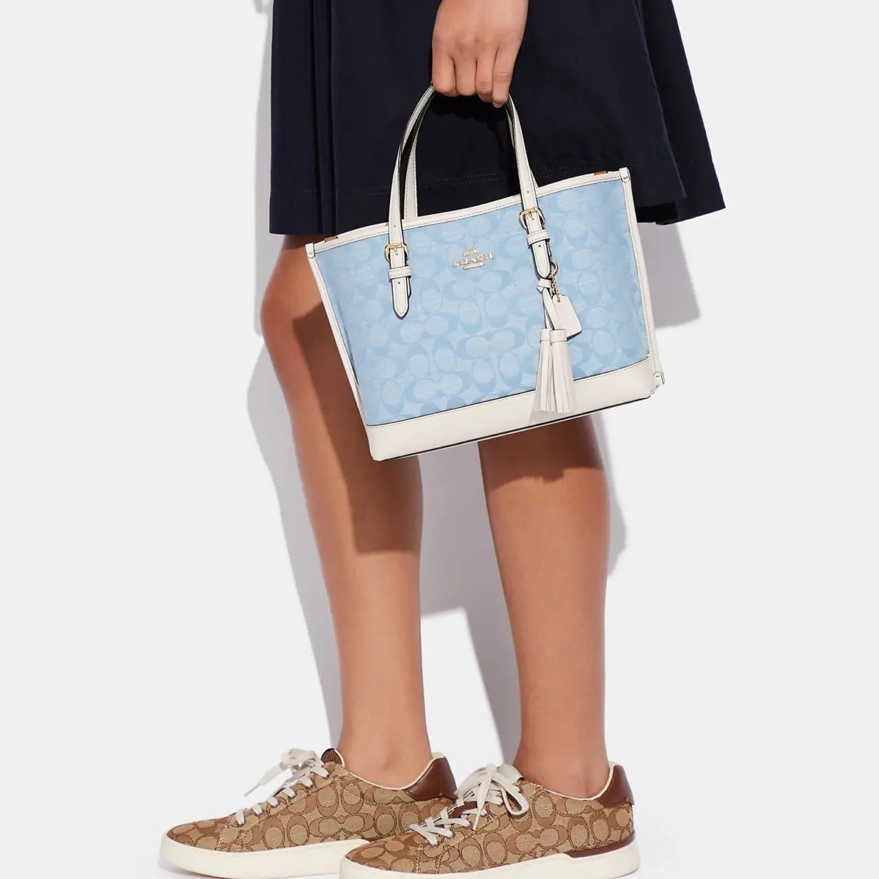 Túi Coach Mollie Tote 'Blue' CA142-IMUDY — ảnh 3