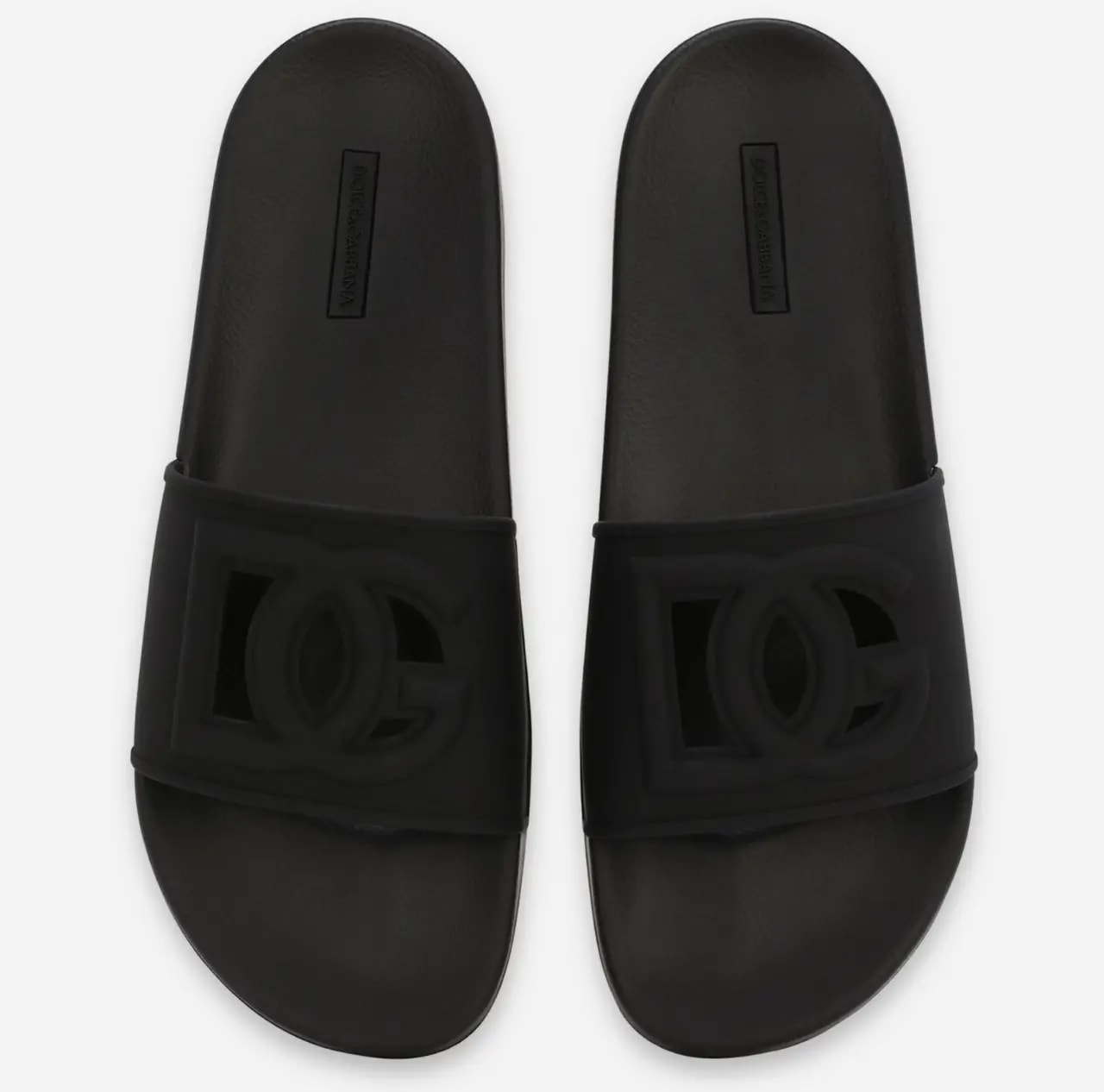 Dép Dolce & Gabbana Rubber DG Logo 'Black' CS2079AO66680999 — ảnh 2