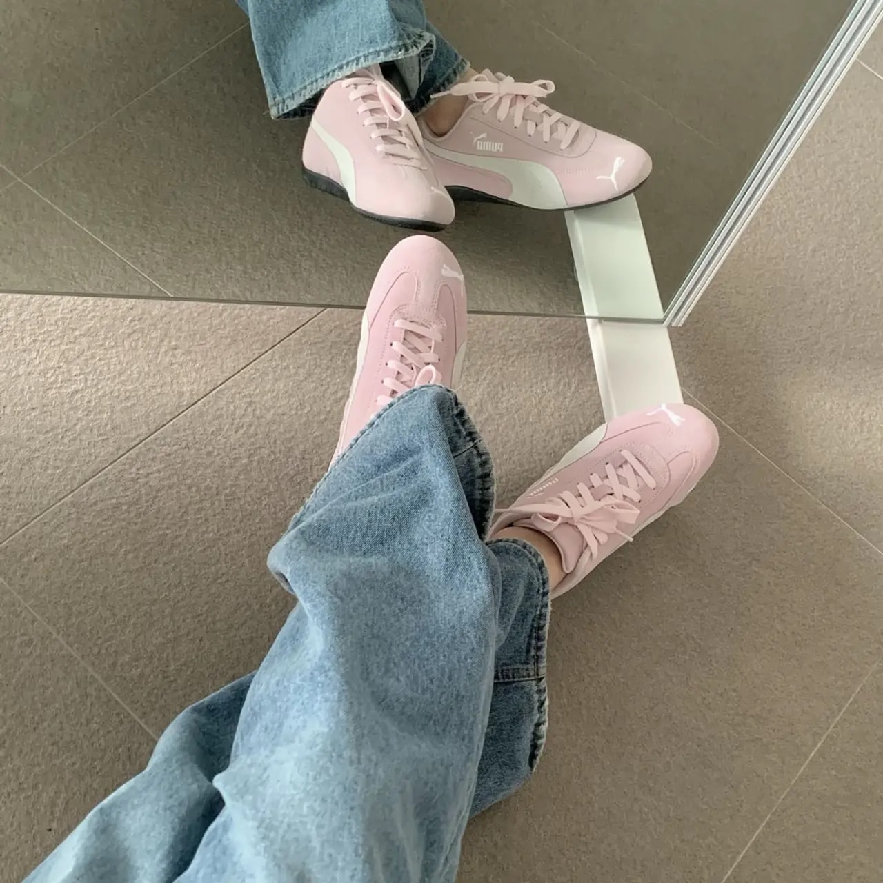 Giày Puma Speedcat OG 'Pink White' 398846-04 — ảnh 2