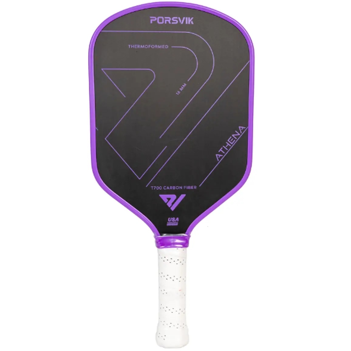 Vợt Pickleball Porsvik Athena 'Purple' — kich-thuoc: 16mm