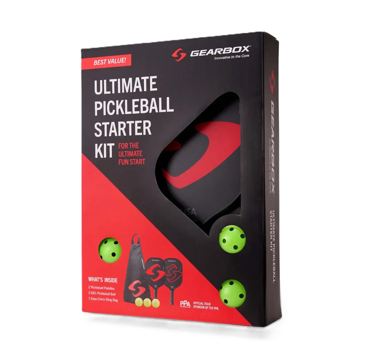 Vợt Pickleball Gearbox Ultimate Pickleball Starter Kit 'Red' — ảnh 5