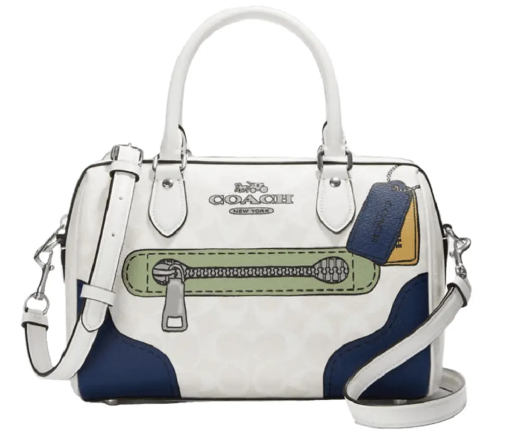 Túi Coach Rowan Satchel Signature 'White' CH168-SVVGH