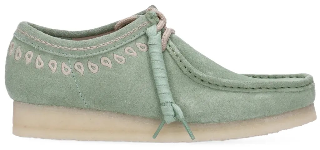 Giày Clarks Wallabee Low '﻿Green Embroidery' 26172073 — kich-thuoc: 42