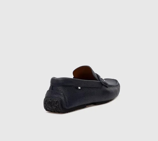 Giày Bally Pavel Leather Loafers 'Navy' 6234458 — ảnh 4
