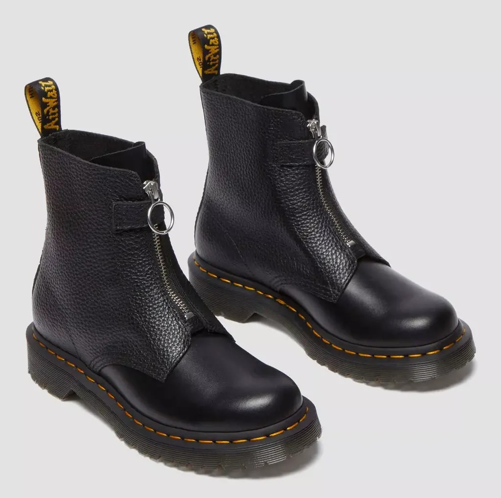 Giày Dr. Martens 1460 Front Zip Lace Up Boots 'Black' 32054001 — ảnh 5