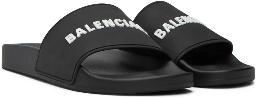 Dép Balenciaga Pool Slides 'Black' 565547-W1S80-1006 — ảnh 3