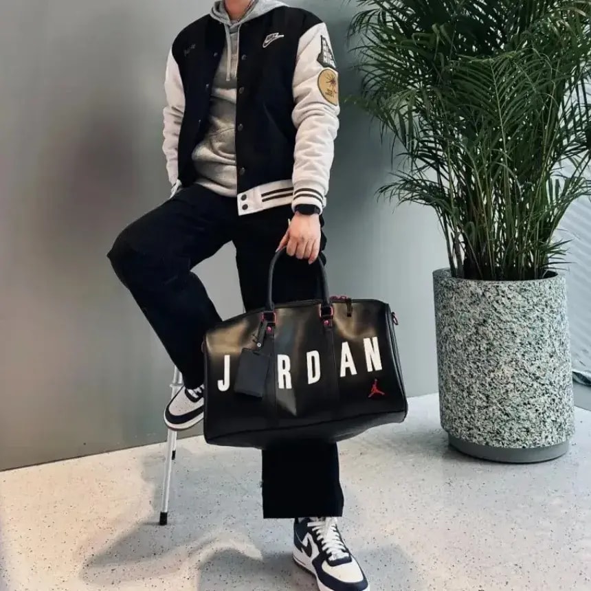 Túi Nike Jordan Jumpman Duffel Bag 'Black' HA6466-014 — ảnh 3