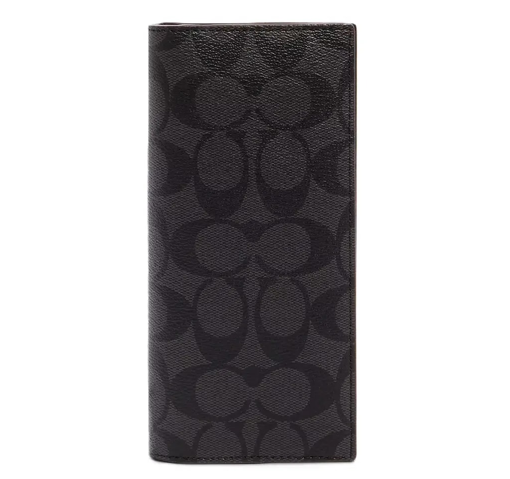 Ví Coach Breast Pocket Wallet Signature 'Black' 91635-QBLWO